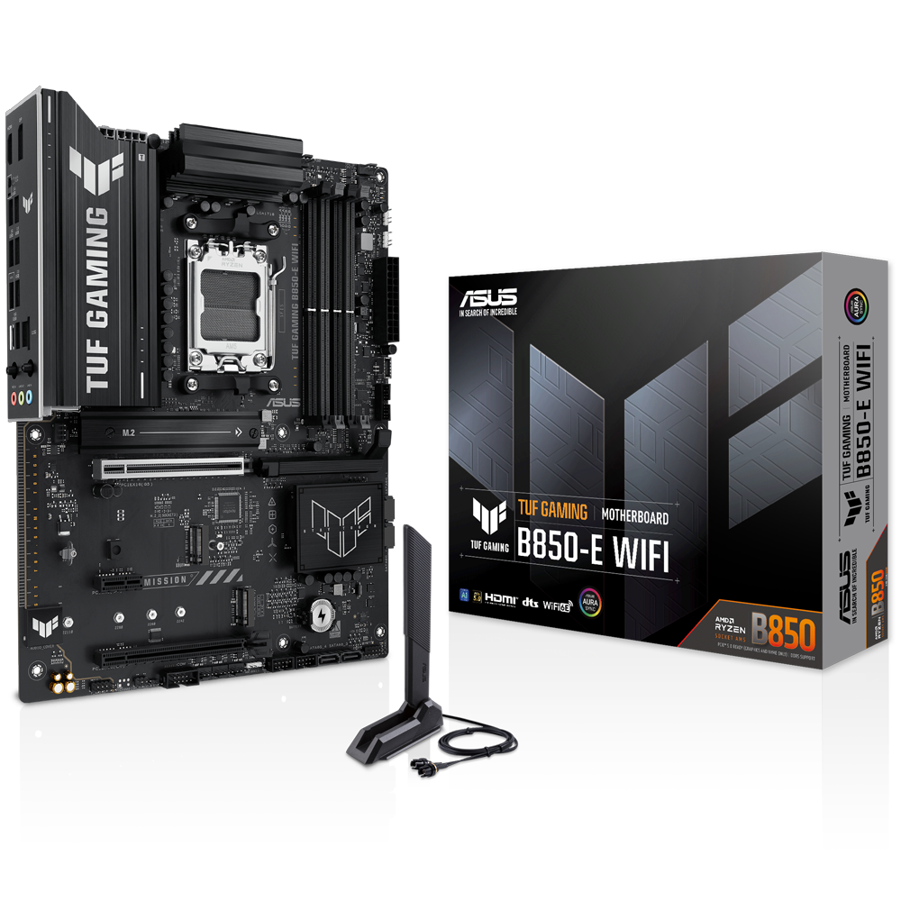 ASUS TUF GAMING B850-E WIFI 8000MHz DDR5 Soket AM5 M.2 HDMI DP ATX Anakart