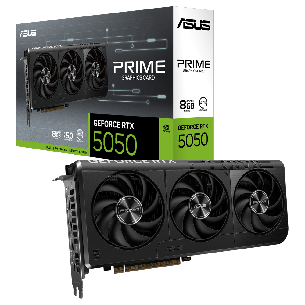 ASUS PRIME GeForce RTX 5050 8GB GDDR6 DLSS 4 128 Bit Ekran Kartı görsel 1