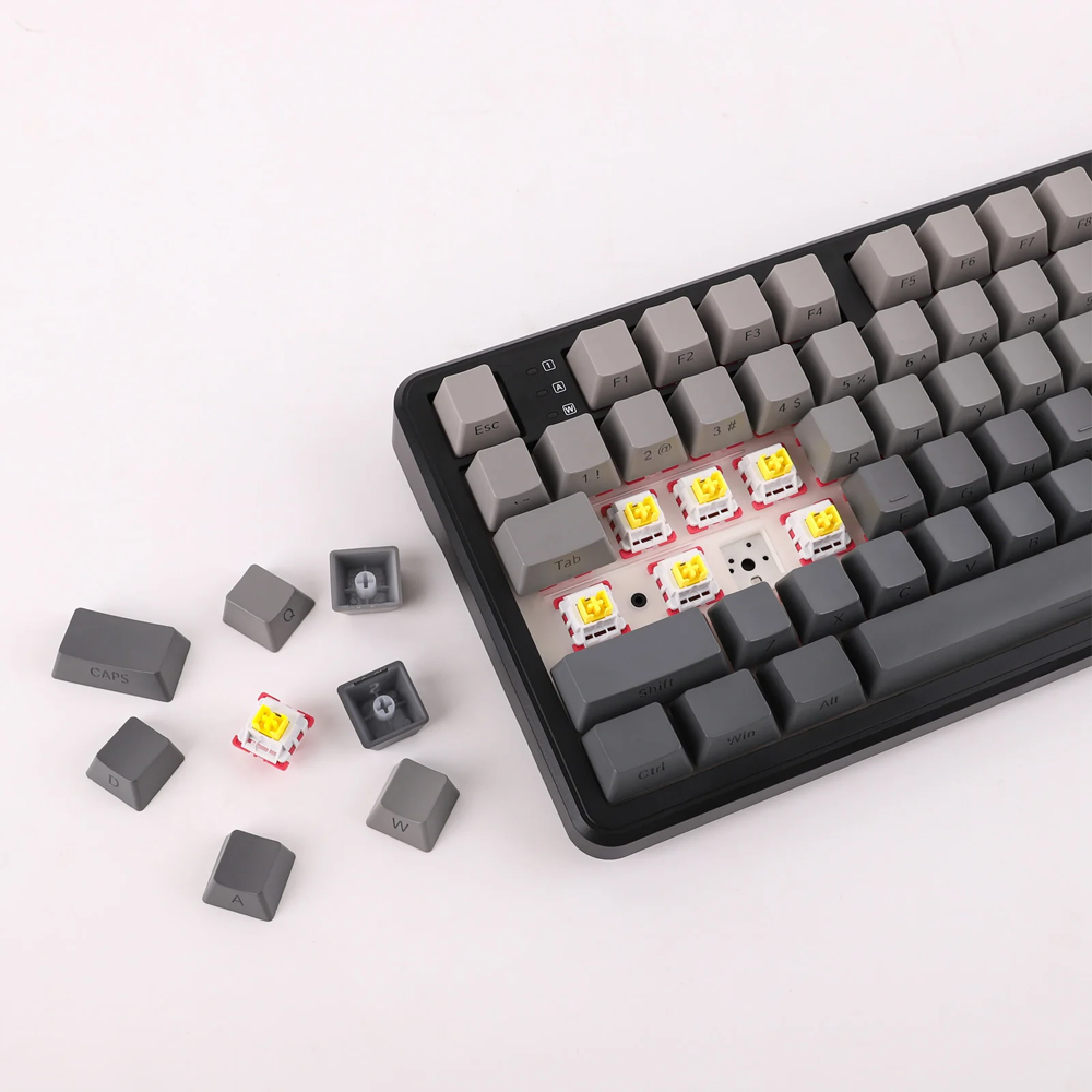Aula F108 Pro Zephyr Switch RGB Gri Gaming Klavye