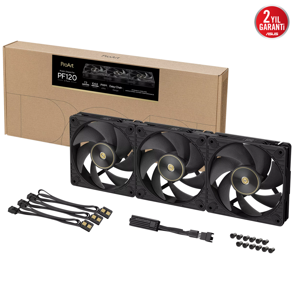 ASUS PROART PF120 PWM Siyah 120mm Üçlü Kasa Fanı