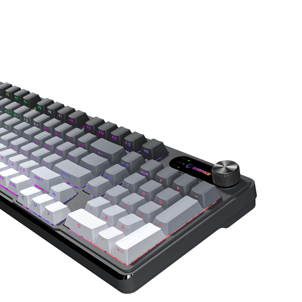 Rampage KB-R108 Gradient Membrane RGB Siyah Kablolu Gaming Klavye