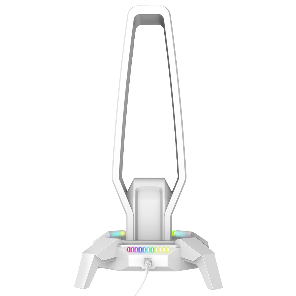 Rampage RM-H27 IGRIS Type-C RGB Beyaz Kulaklik Standi | ITOPYA