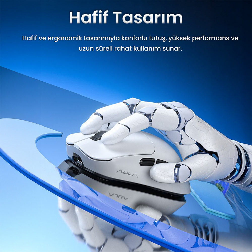 Aula SC380 Pro 12000DPI 1000Hz Siyah Kablosuz Gaming Mouse