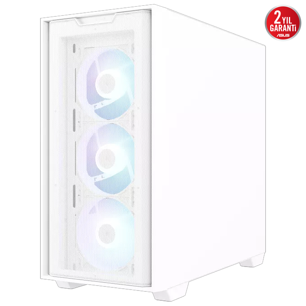ASUS A21 PLUS 750W 80+ Gold Tempered Glass ARGB Beyaz USB 3.2 mATX Kasa