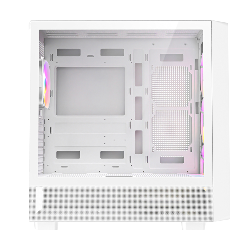 FAZEON F19 750W 80+ Bronze Tempered Glass Mesh 4x ARGB Fanlı USB 3.0 Beyaz ATX Bilgisayar Kasası