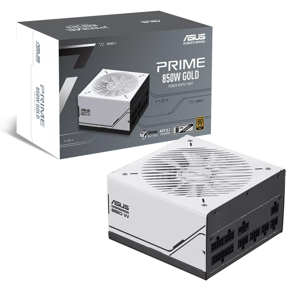 ASUS PRIME 850G 850W 80+ Gold ATX 3.1 Gen 5.1 135mm Fanlı PSU