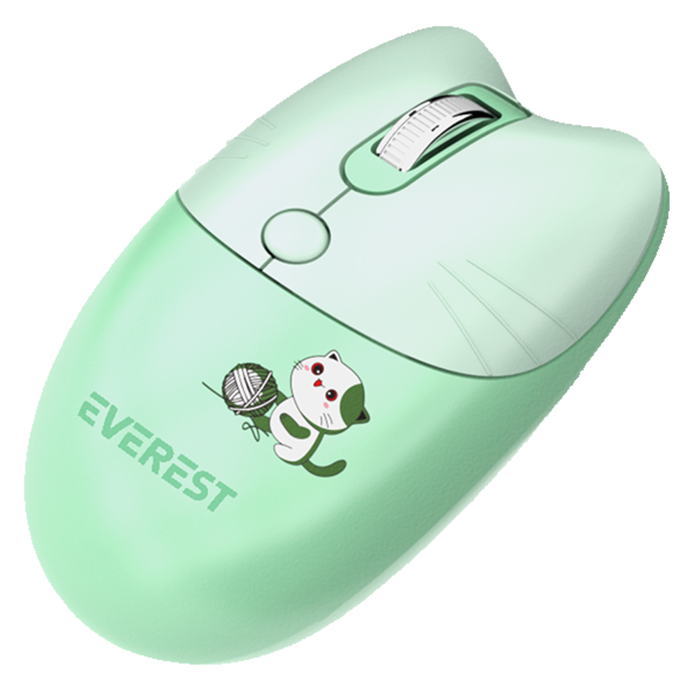Everest KM-6283 CATTY Yeşil Kablosuz Klavye Mouse Set