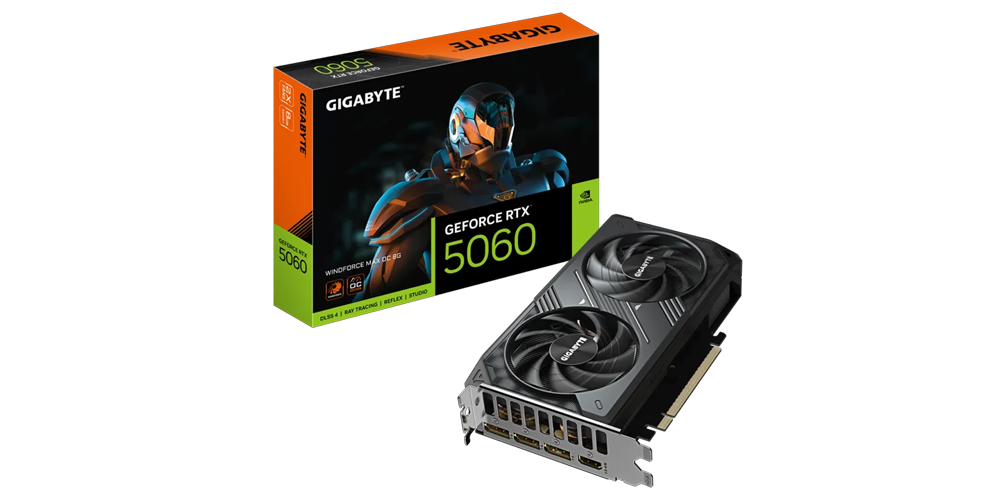 GIGABYTE GeForce RTX 5060 WINDFORCE MAX OC 8G Ekran Kartı