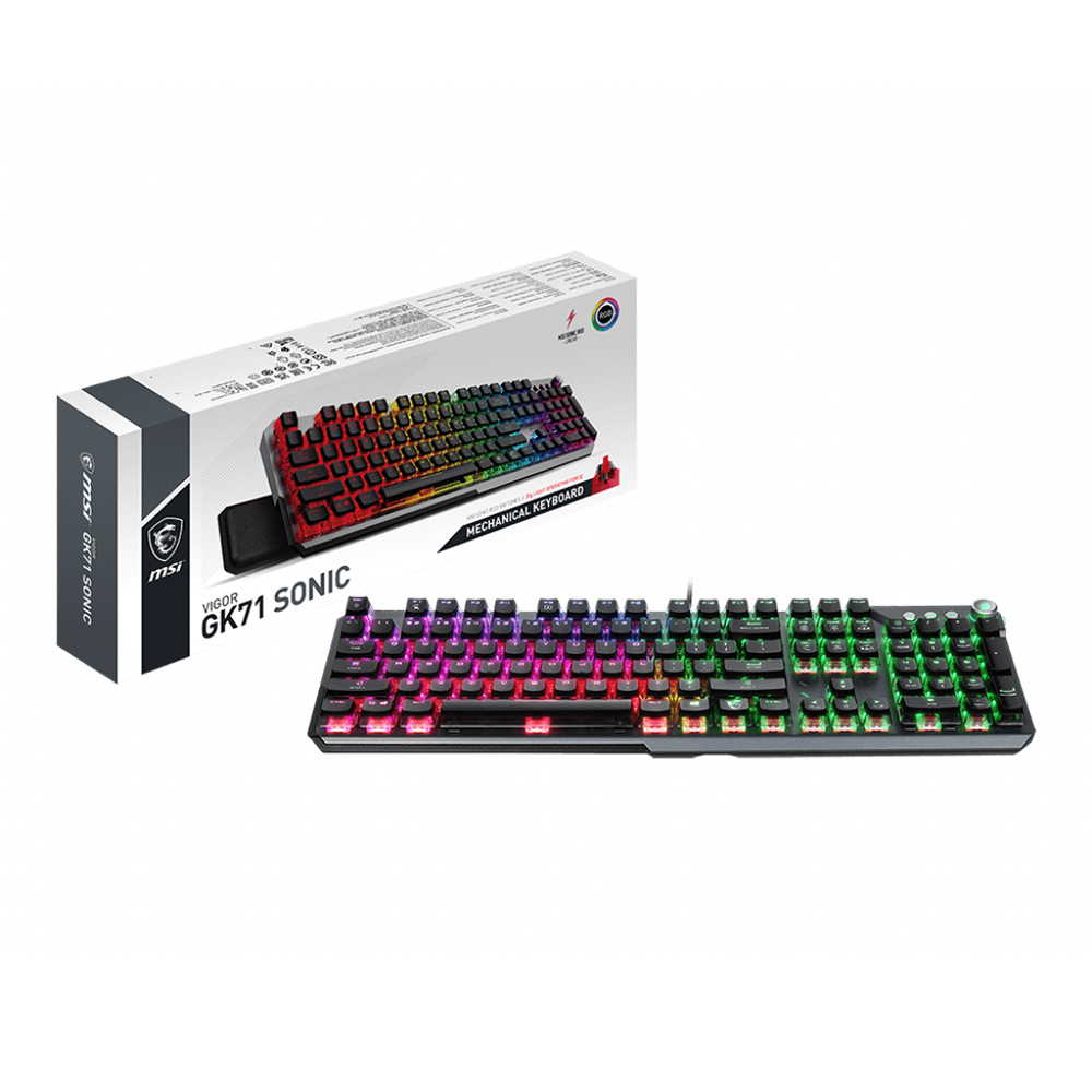 MSI Vigor GK71 Sonic Red Switch İngilizce Mekanik Gaming Klavye