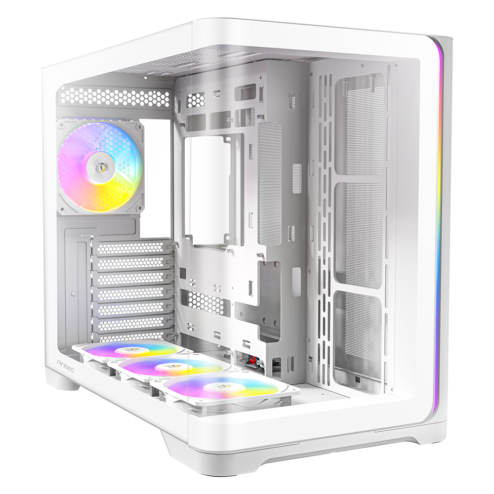 ANTEC C5 Curve Tempered Glass ARGB Beyaz ATX Mid Tower Bilgisayar Kasası görsel 1
