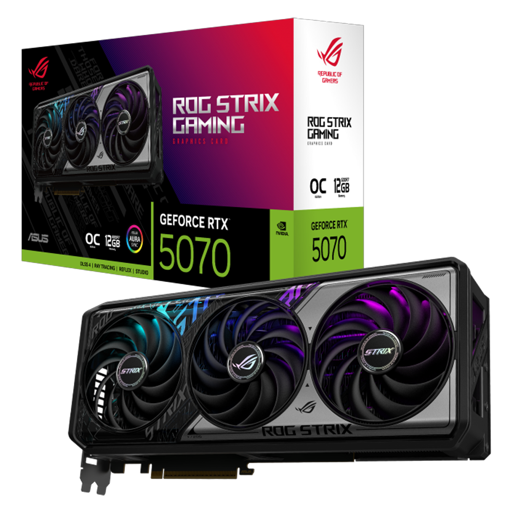 ASUS ROG Strix GeForce RTX 5070 12GB GDDR7 OC Edition DLSS 4 192 Bit Ekran Kartı