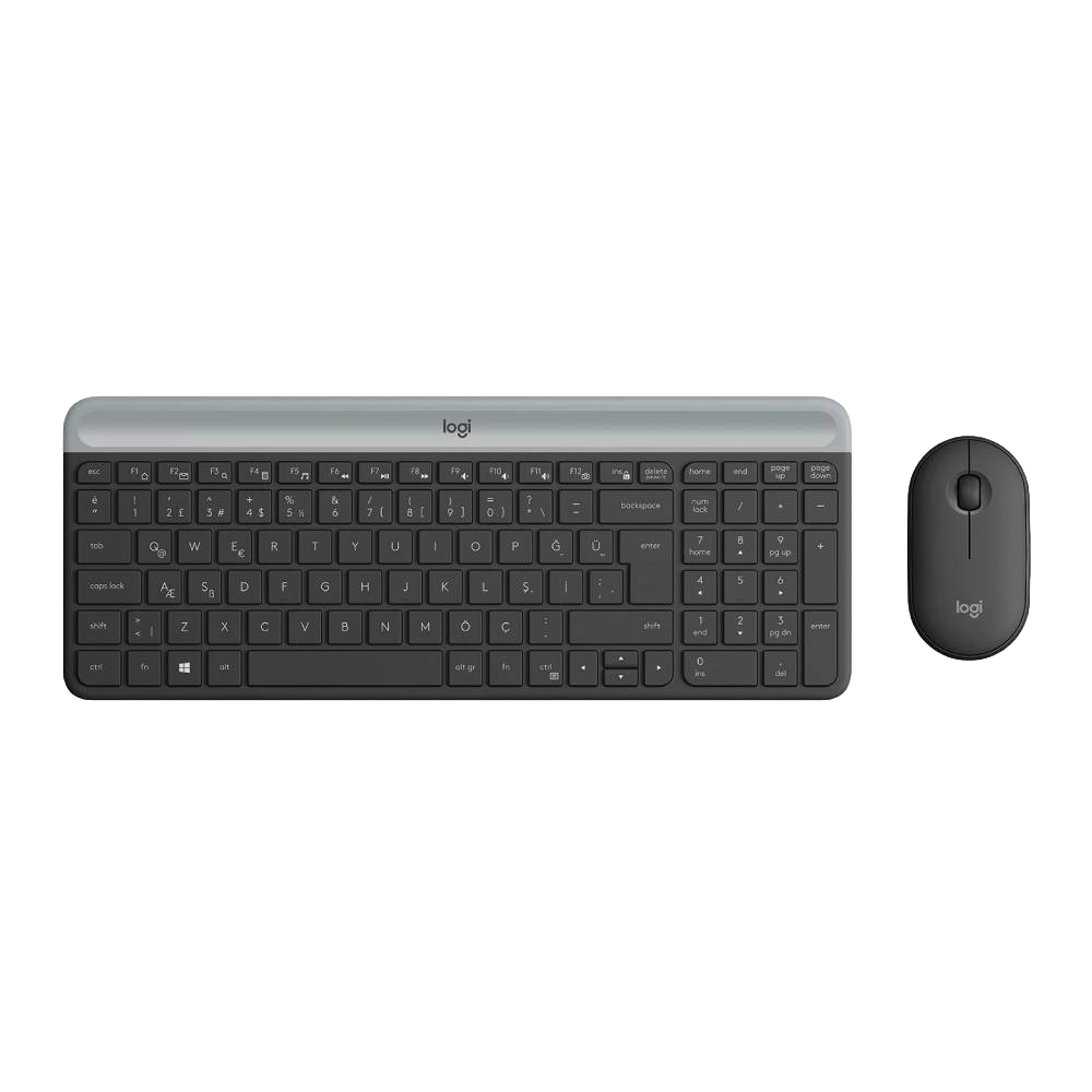 Logitech MK470 Siyah Türkçe Q Kablosuz Klavye Mouse Set