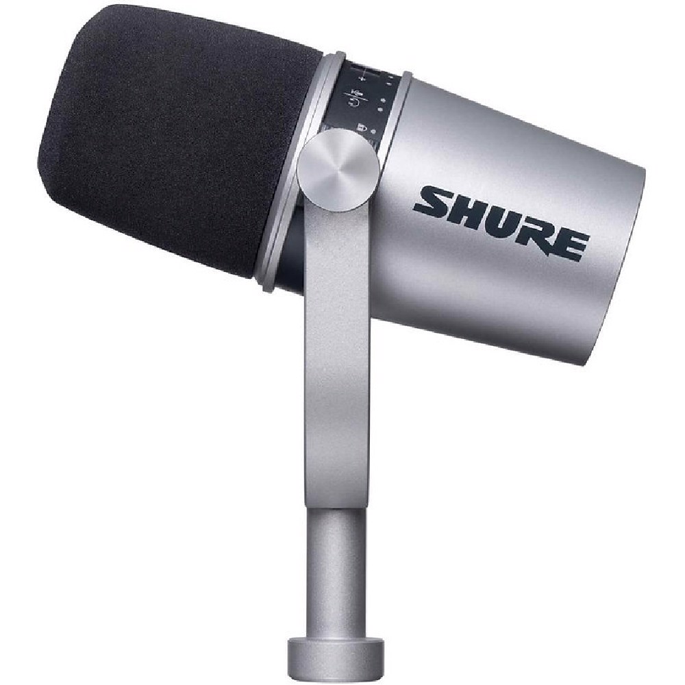SHURE MV7 シルバー Shure MV7 Dinamik XLR-USB Podcast Mikrofonu (Silver) | Sesçi Baba