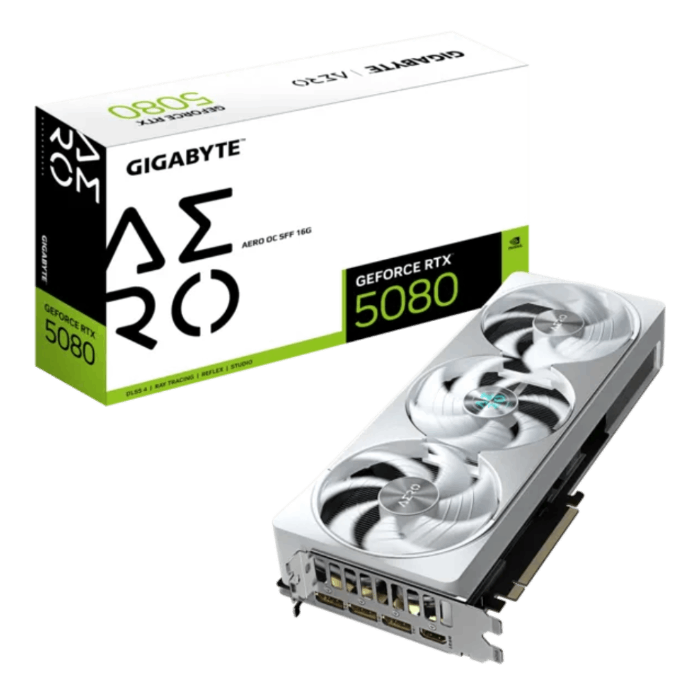 GIGABYTE GeForce RTX 5080 AERO OC SFF 16G GDDR7 DLSS 4 256 Bit Beyaz Ekran Kartı