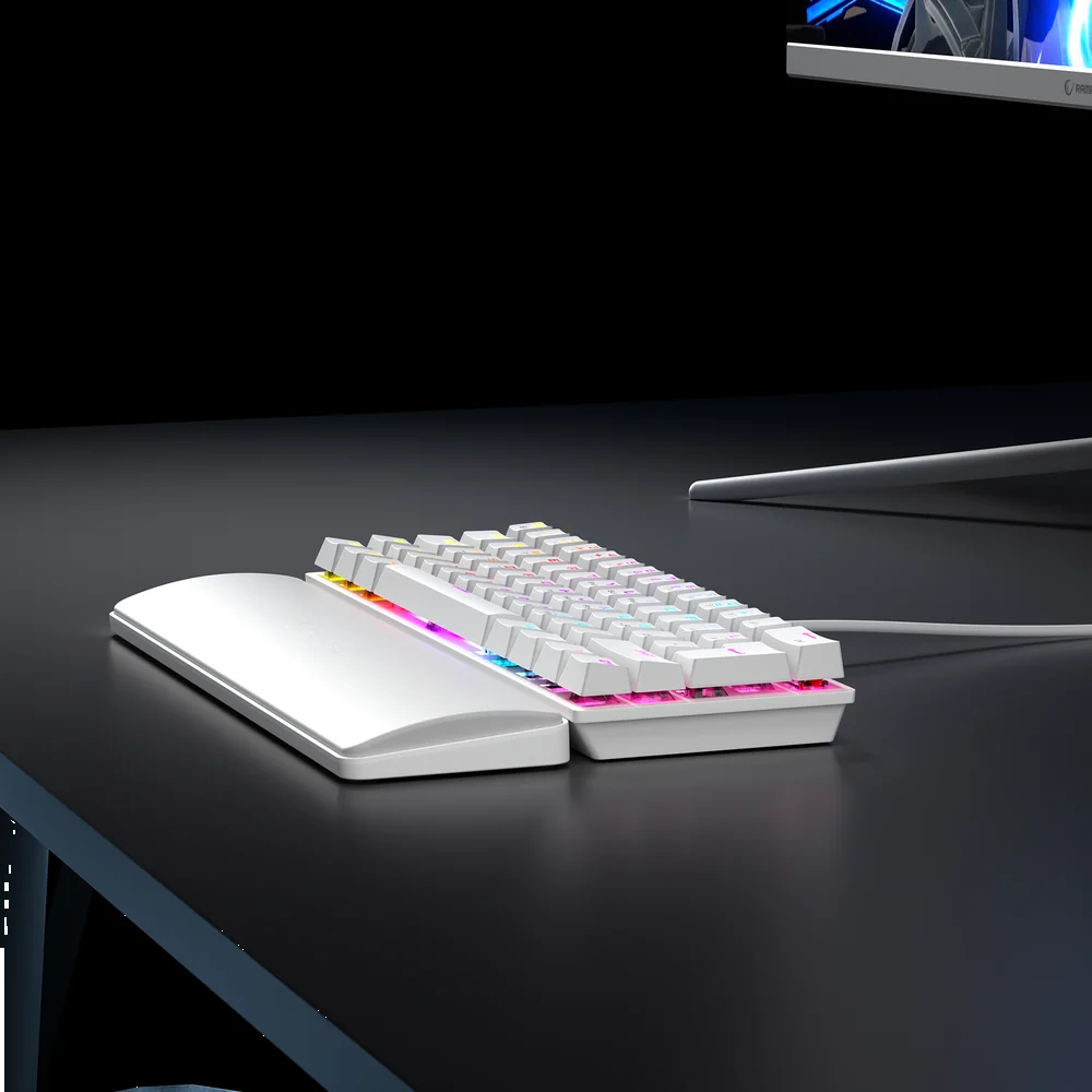 Rampage ALLY K11 Red Switch Rainbow Kablolu Beyaz Mekanik Gaming Klavye