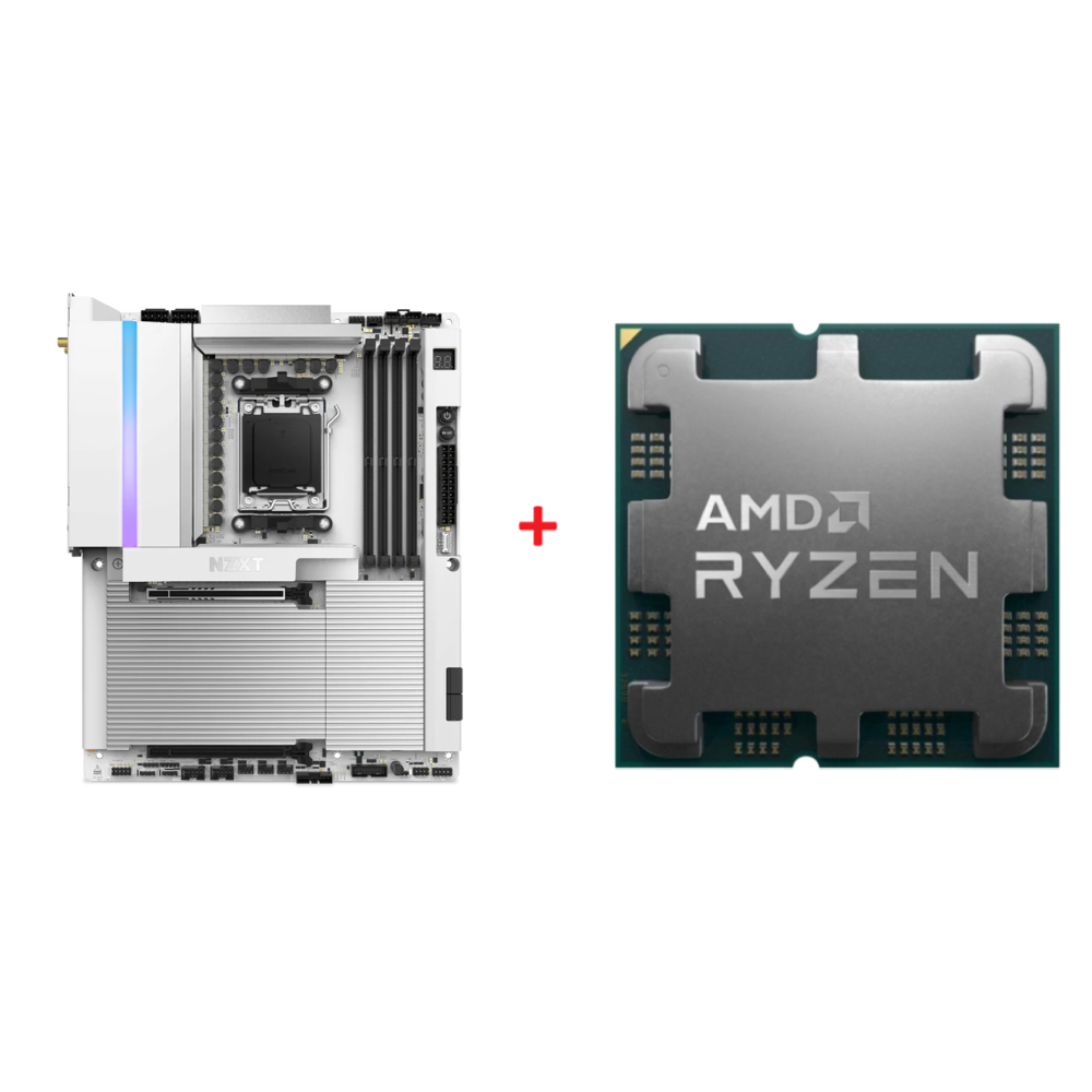 NZXT N9 X870E Anakart + AMD Ryzen 7 7800X3D İşlemci Bundle Paket