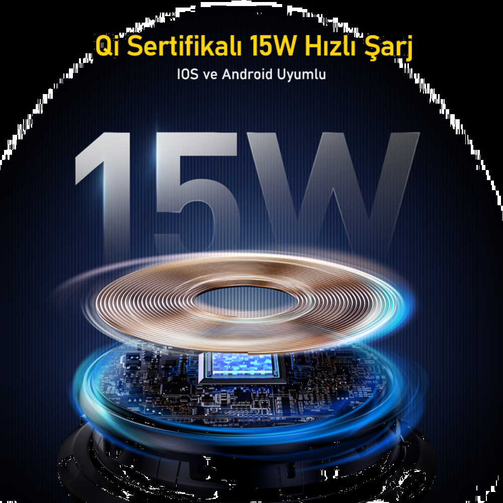 AOHI Superauto Araç İçi Şarjı, 15W Siyah Hızlı Şarj Aleti
