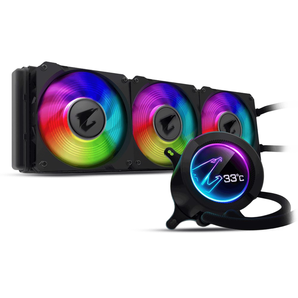 GIGABYTE AORUS LIQUID COOLER 360 RGB 360mm İşlemci Sıvı Soğutucu görsel 1