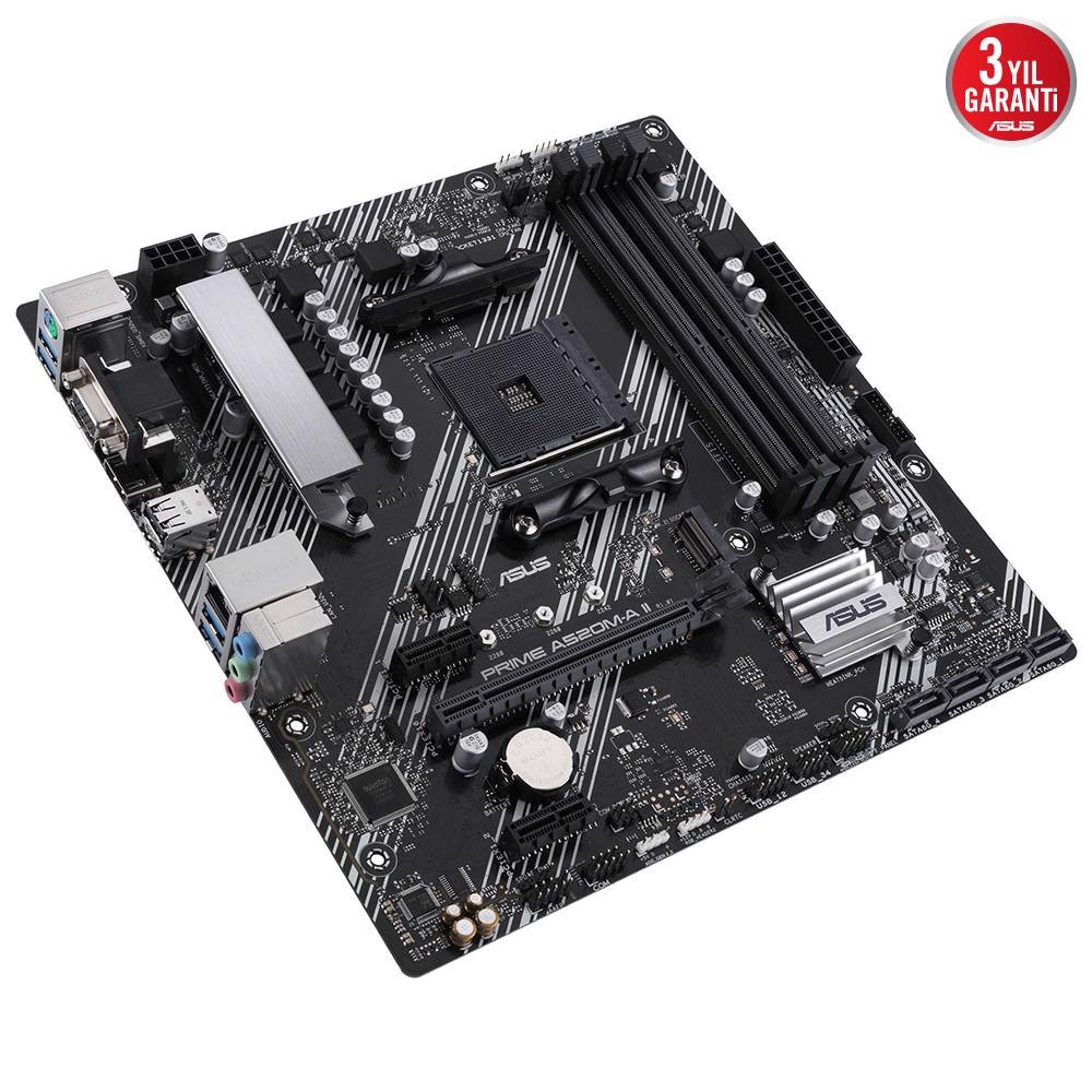 ASUS PRIME A520M-A II 4866MHz(OC) DDR4 Soket AM4 M2 VGA DP ATX Anakart