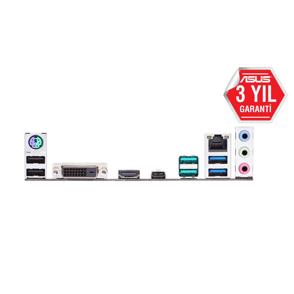 ASUS PRIME B450-PLUS 4400MHz OC DDR4 Soket AM4 M.2 DVI HDMI ATX Anakart