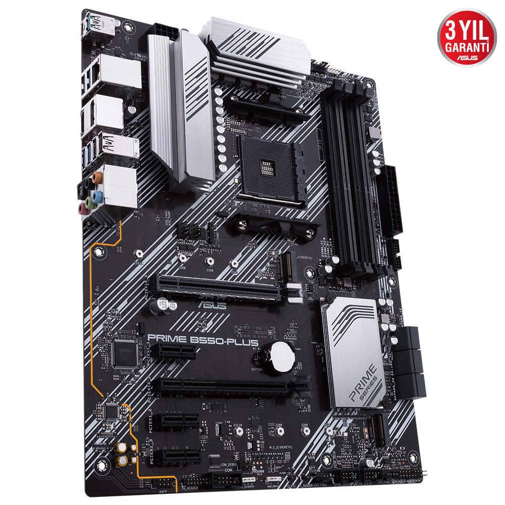 ASUS PRIME B550-PLUS 4600MHz OC DDR4 Soket AM4 M.2 DP HDMI ATX Anakart