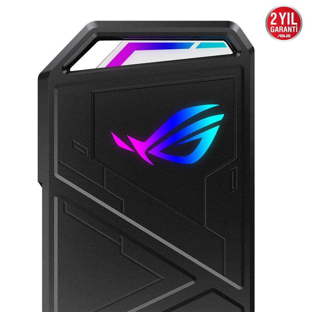 ASUS ROG STRIX ARION Lite Aura Sync RGB USB 3.2 Type-C M.2 NVMe SSD Kutusu