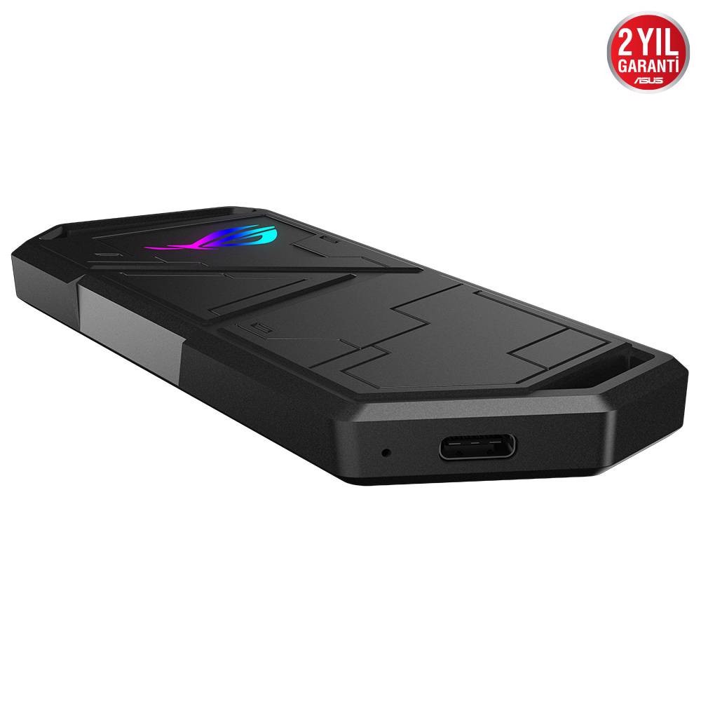 ASUS ROG STRIX ARION Lite Aura Sync RGB USB 3.2 Type-C M.2 NVMe SSD Kutusu