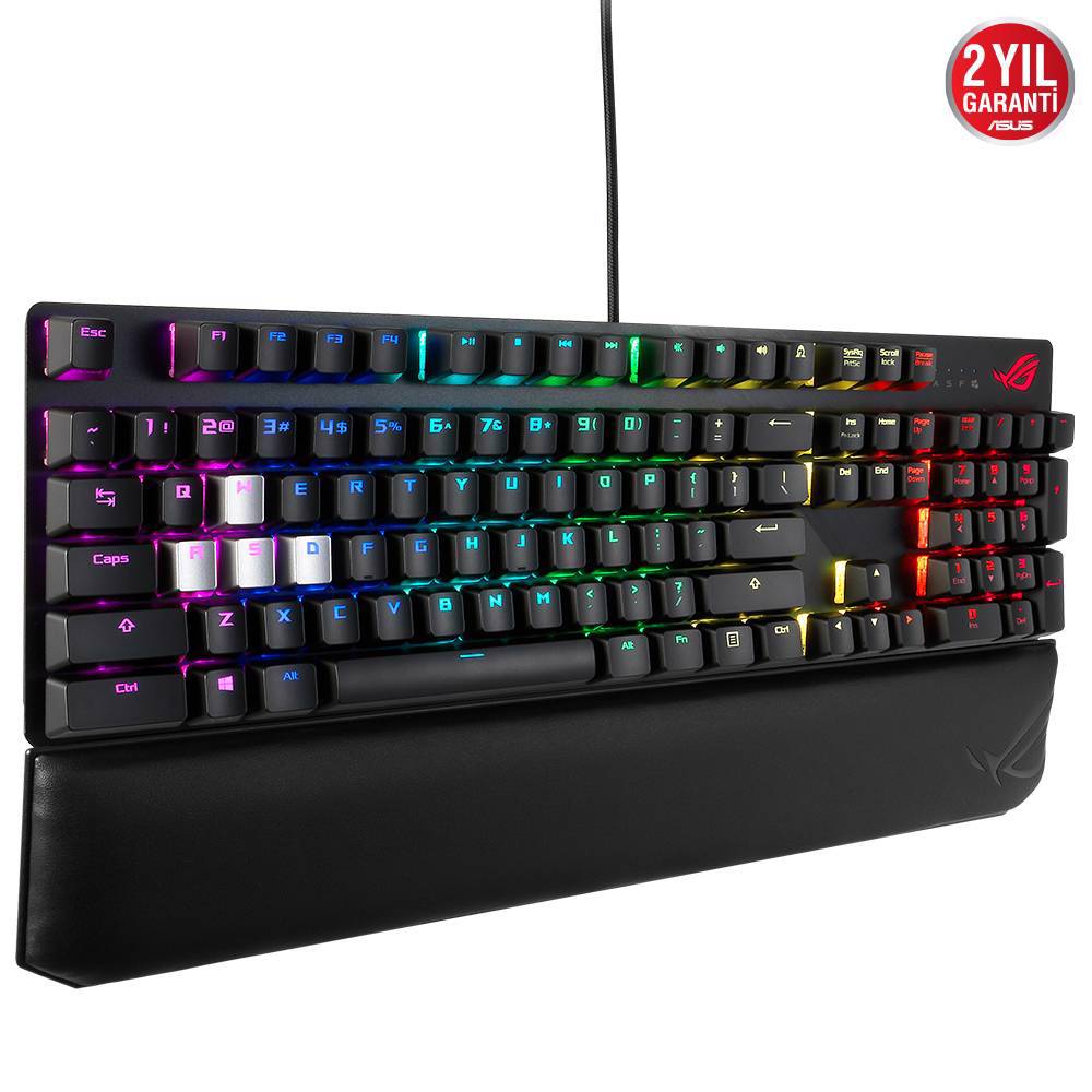 ASUS ROG STRIX Scope Deluxe ROG NX Red Türkçe RGB Mekanik Gaming Klavye