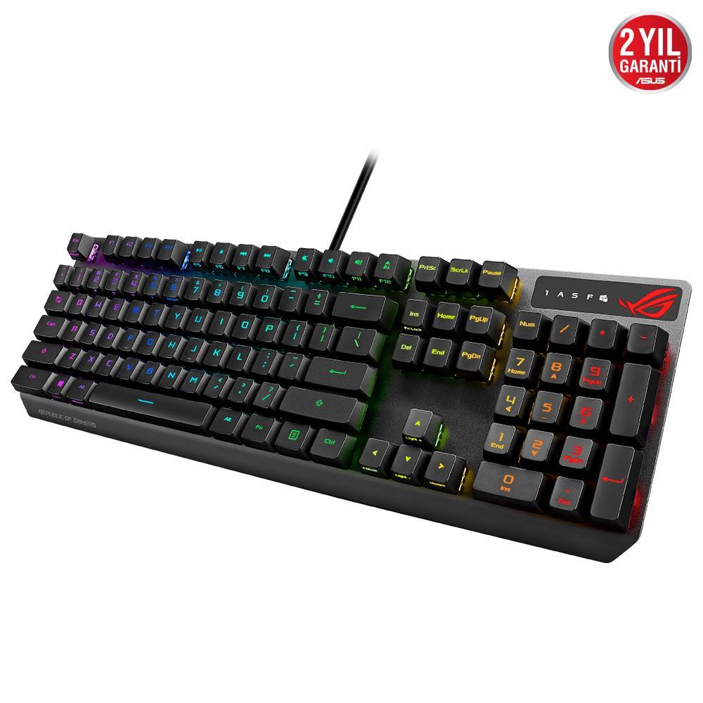 ASUS ROG STRIX Scope RX Red Switch Türkçe Optik Mekanik Gaming Klavye
