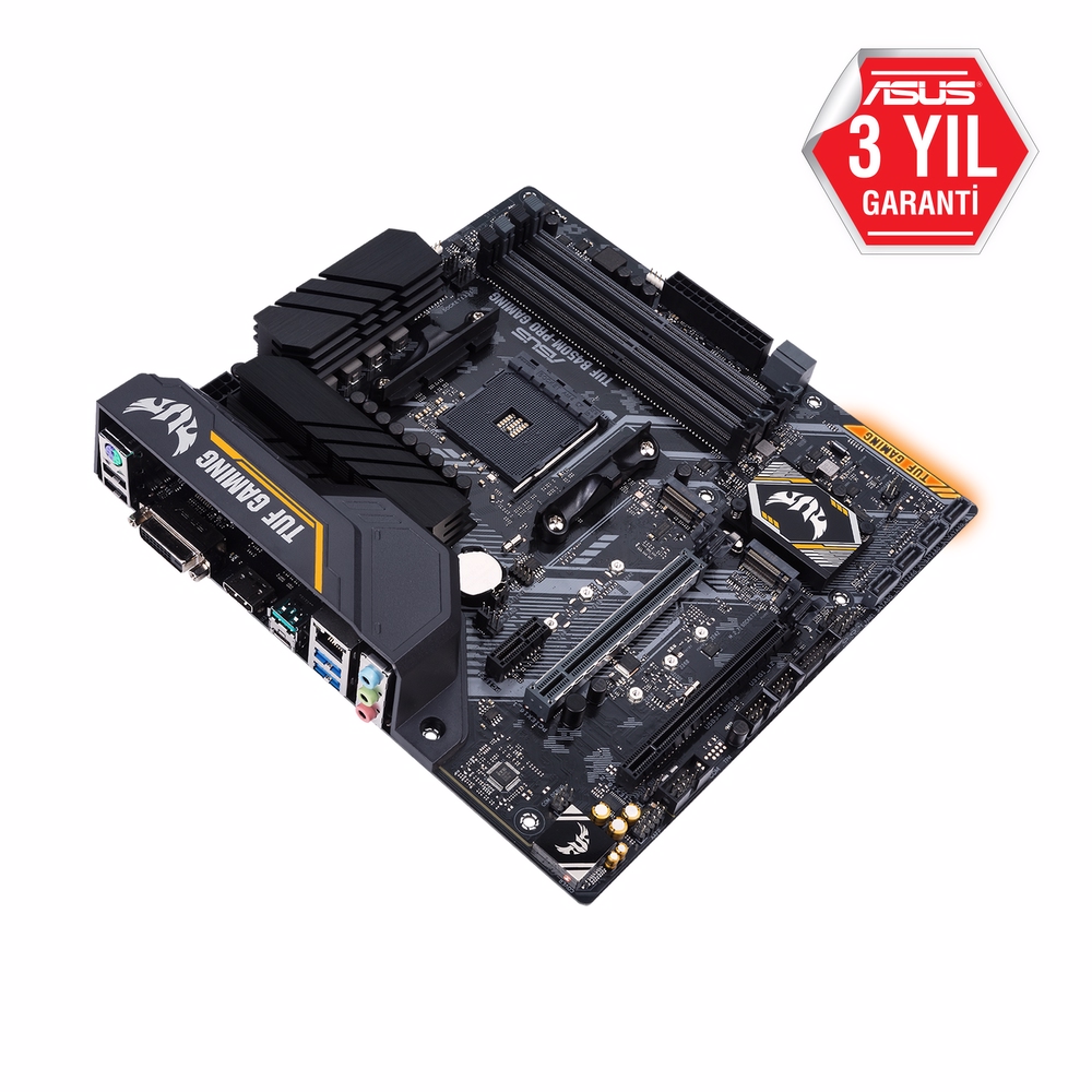 ASUS TUF GAMING B450M-PRO 4400MHz(OC) DDR4 Soket AM4 RGB M.2 mATX Anakart
