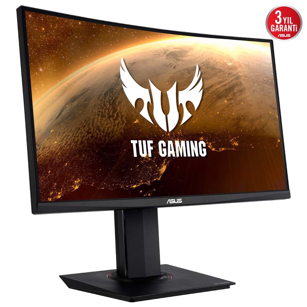 ASUS TUF GAMING 23.6" VG24VQR 165Hz 1ms 2xHDMI DP VA 1500R FreeSync Premium FHD Curved Gaming Monitor