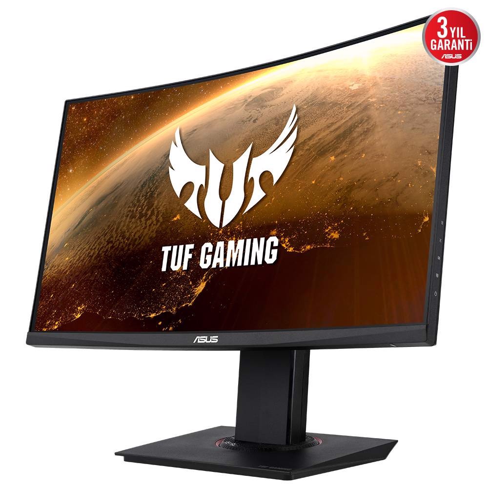 ASUS TUF GAMING 23.6" VG24VQR 165Hz 1ms 2xHDMI DP VA 1500R FreeSync Premium FHD Curved Gaming Monitor