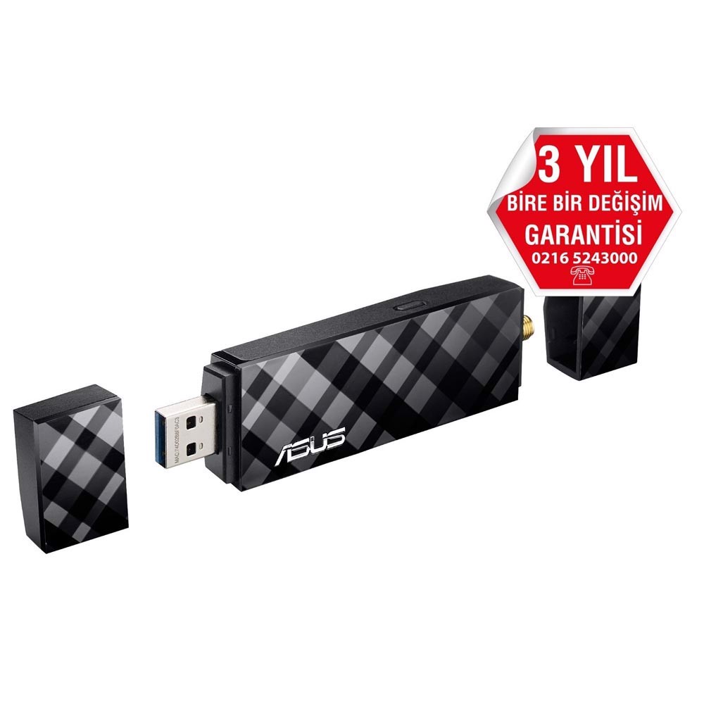 Asus USB-AC56 Dual Bant AC1300 Usb 3.0 Wİ-Fi Adaptör