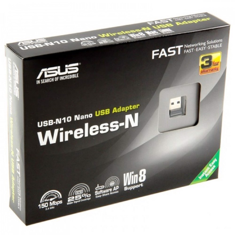 ASUS USB-N10 NANO Kablosuz USB Adaptör