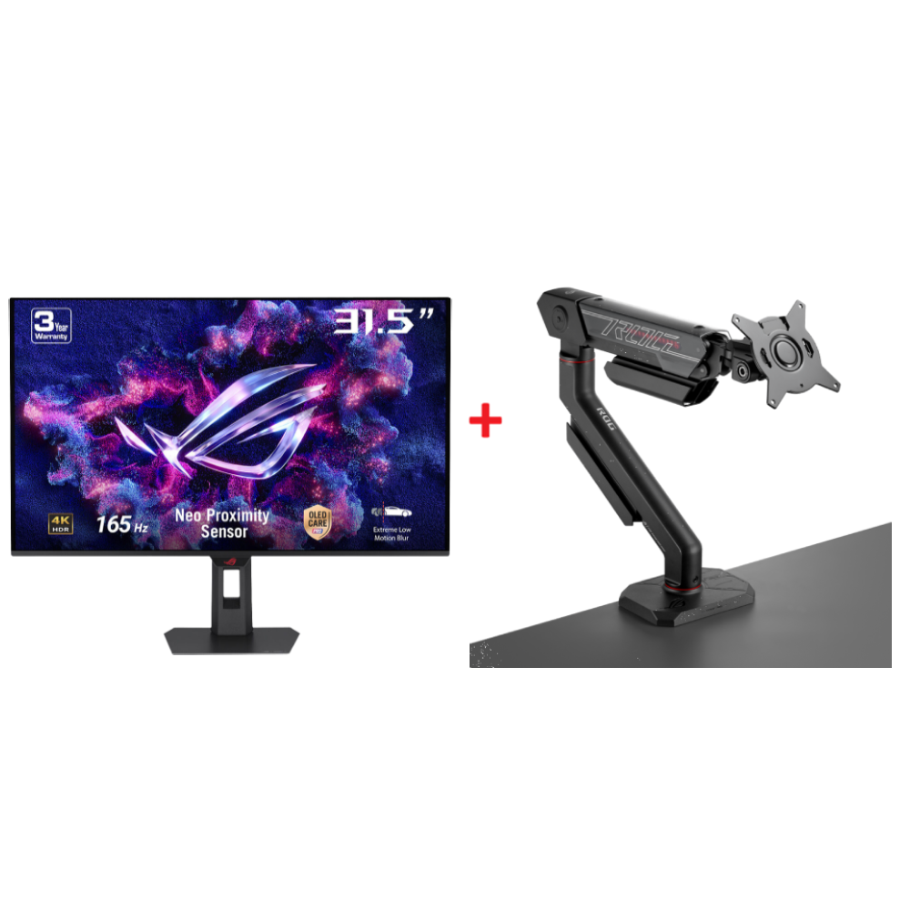 ASUS ROG STRIX XG32UCDS 31.5" OLED Monitör + ROG Ergo 49" Askı Aparatı Bundle Paket