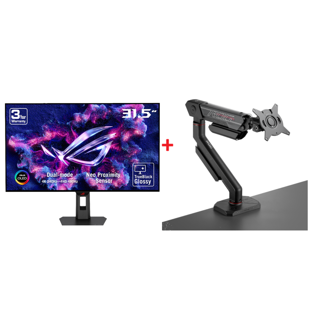 ASUS ROG STRIX XG32UCWMG 31.5" OLED Monitör + ROG Ergo 49" Askı Aparatı Bundle Paket