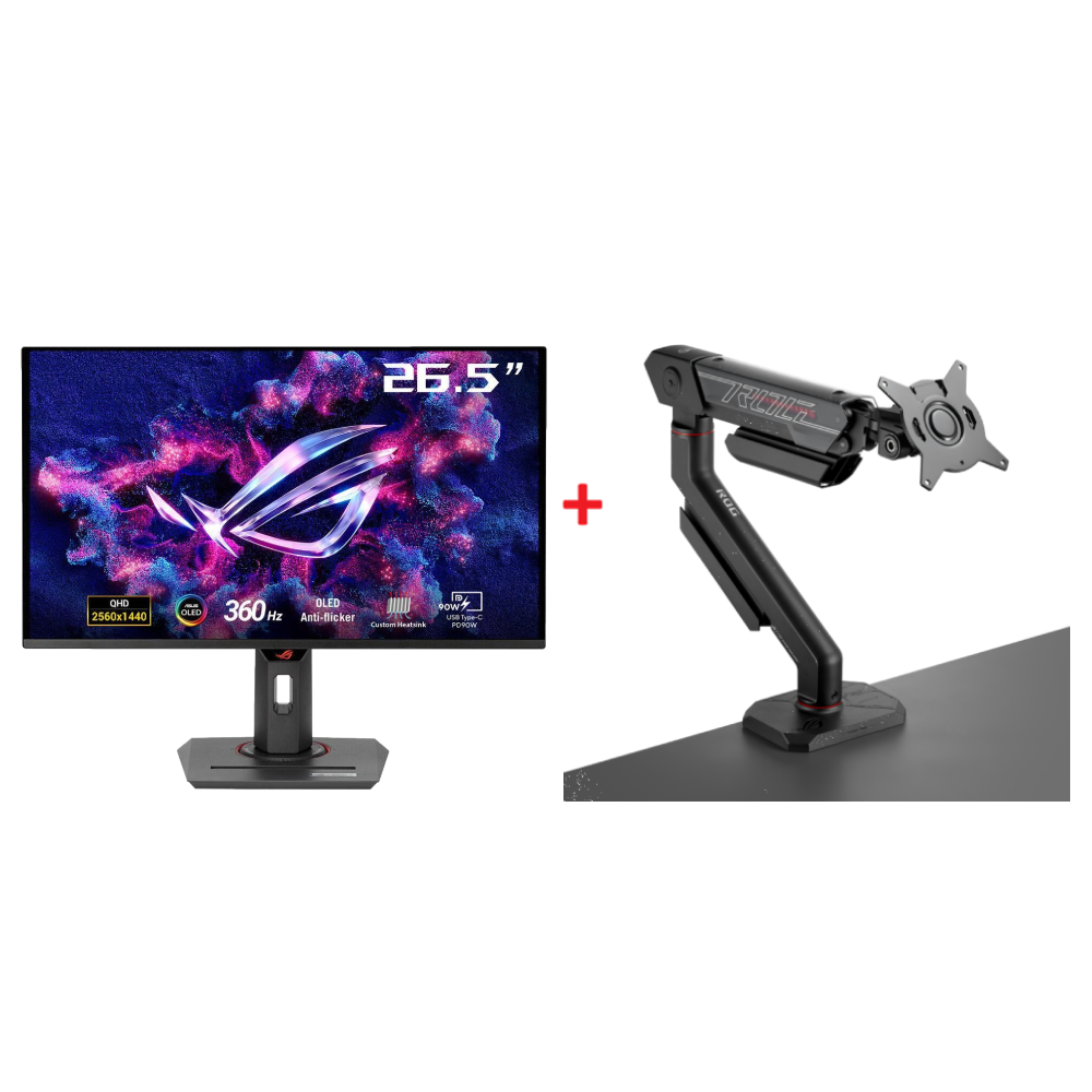 ASUS ROG STRIX XG27ACDNG 26.5" OLED Monitör + ROG Ergo 49" Askı Aparatı Bundle Paket