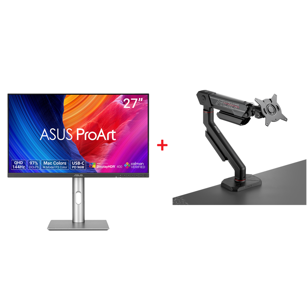 ASUS PROART PA278CGRV 27" Monitör + ROG Ergo 49" Askı Aparatı Bundle Paket