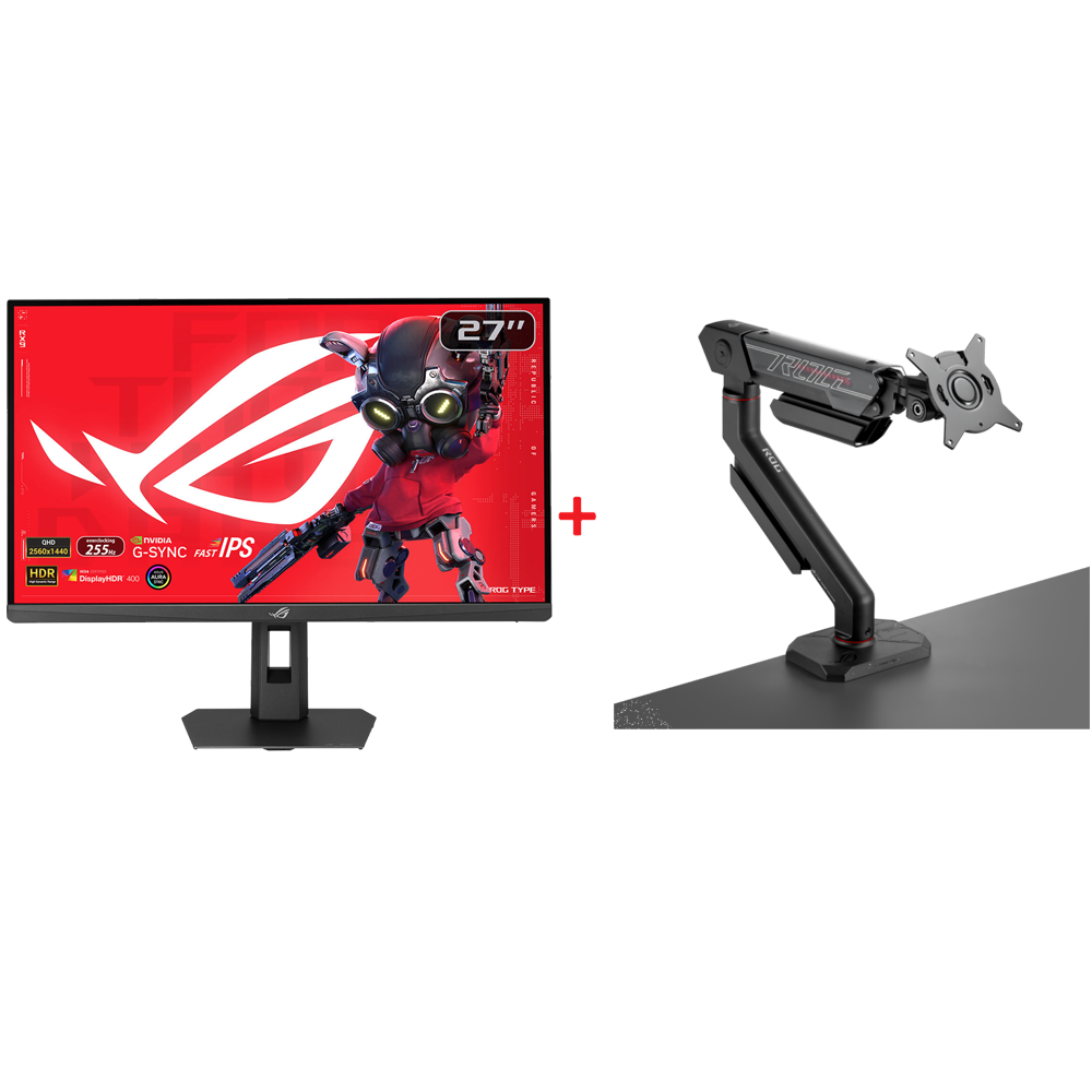 ASUS ROG STRIX XG27ACMES 27" Monitör + ROG Ergo 49" Askı Aparatı Bundle Paket