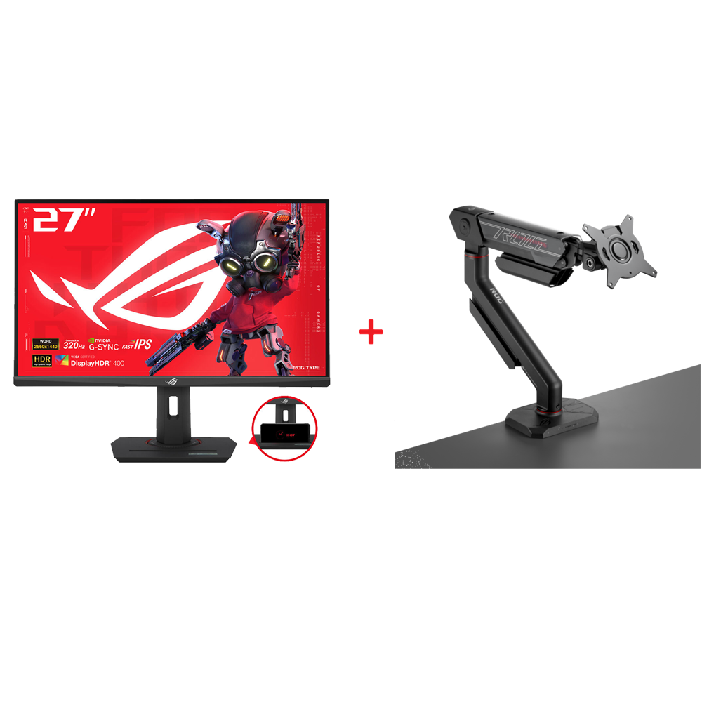 ASUS ROG STRIX XG27ACMS 27" Monitör + ROG Ergo 49" Askı Aparatı Bundle Paket
