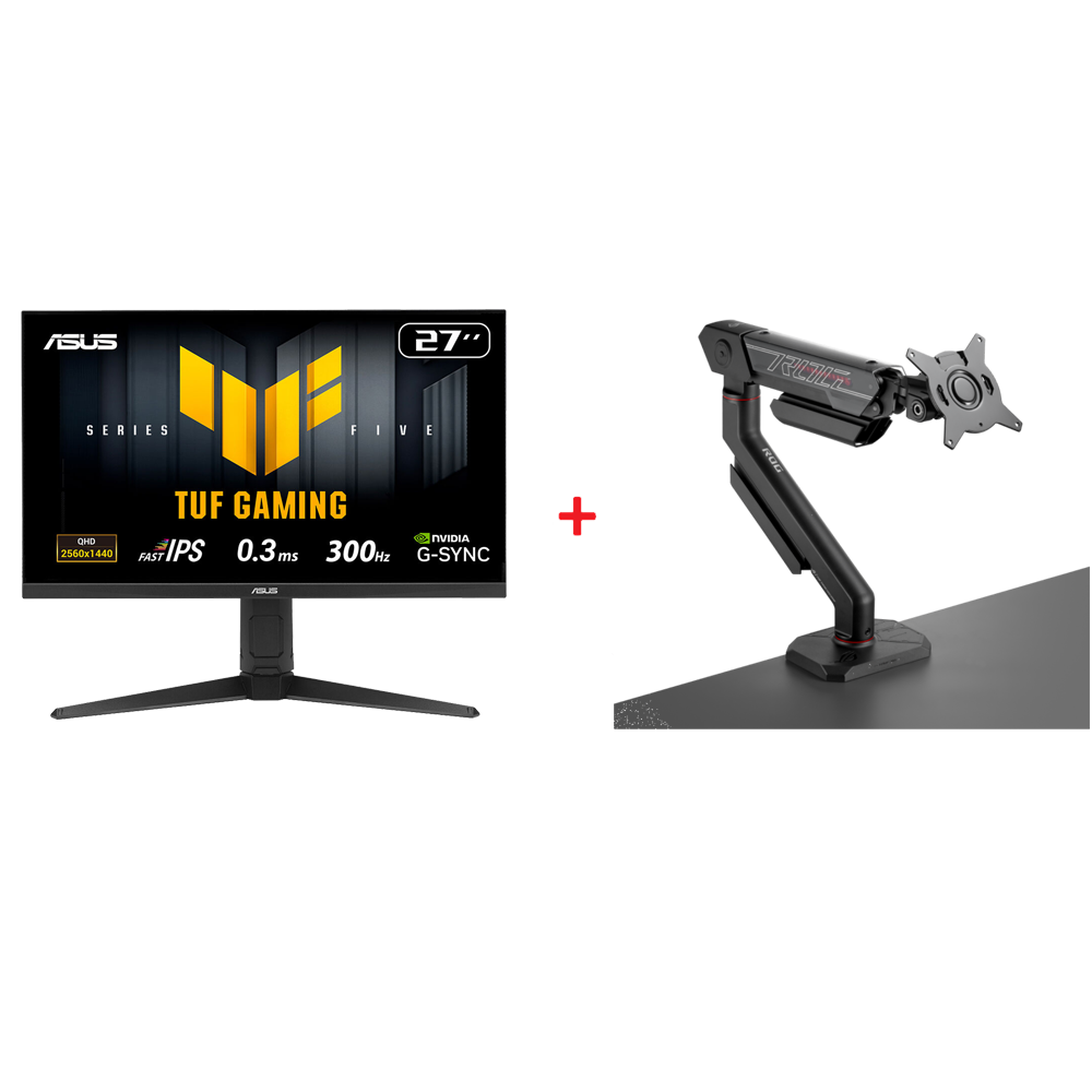 ASUS TUF GAMING VG27AQML5A 27" Monitör + ROG Ergo 49" Askı Aparatı Bundle Paket