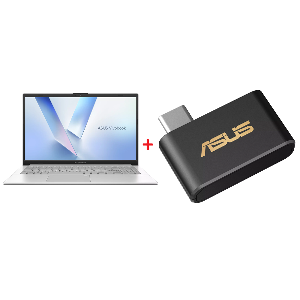 ASUS Vivobook Go 15 Notebook + ASUS USB-BE93 Mini Adaptör Bundle Paket