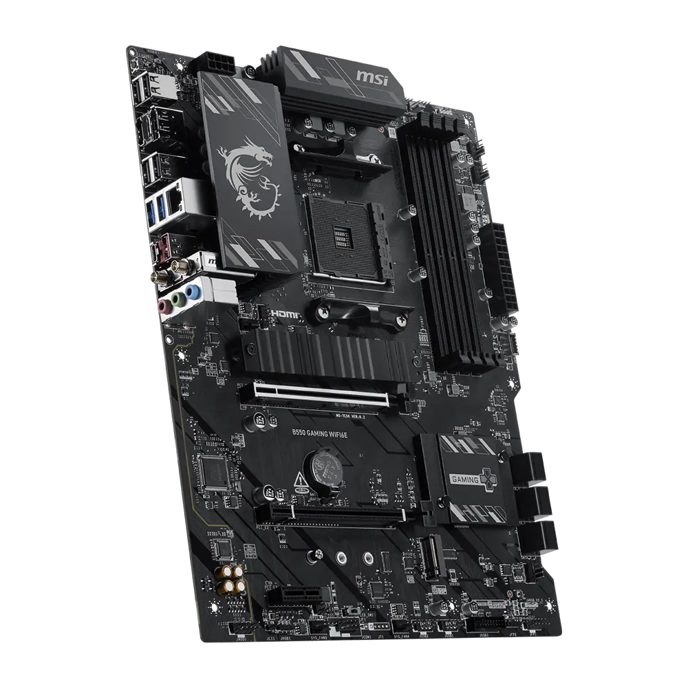 MSI B550 GAMING WIFI6E 4866MHz(OC) DDR4 Soket AM4 M.2 HDMI DP ATX Anakart