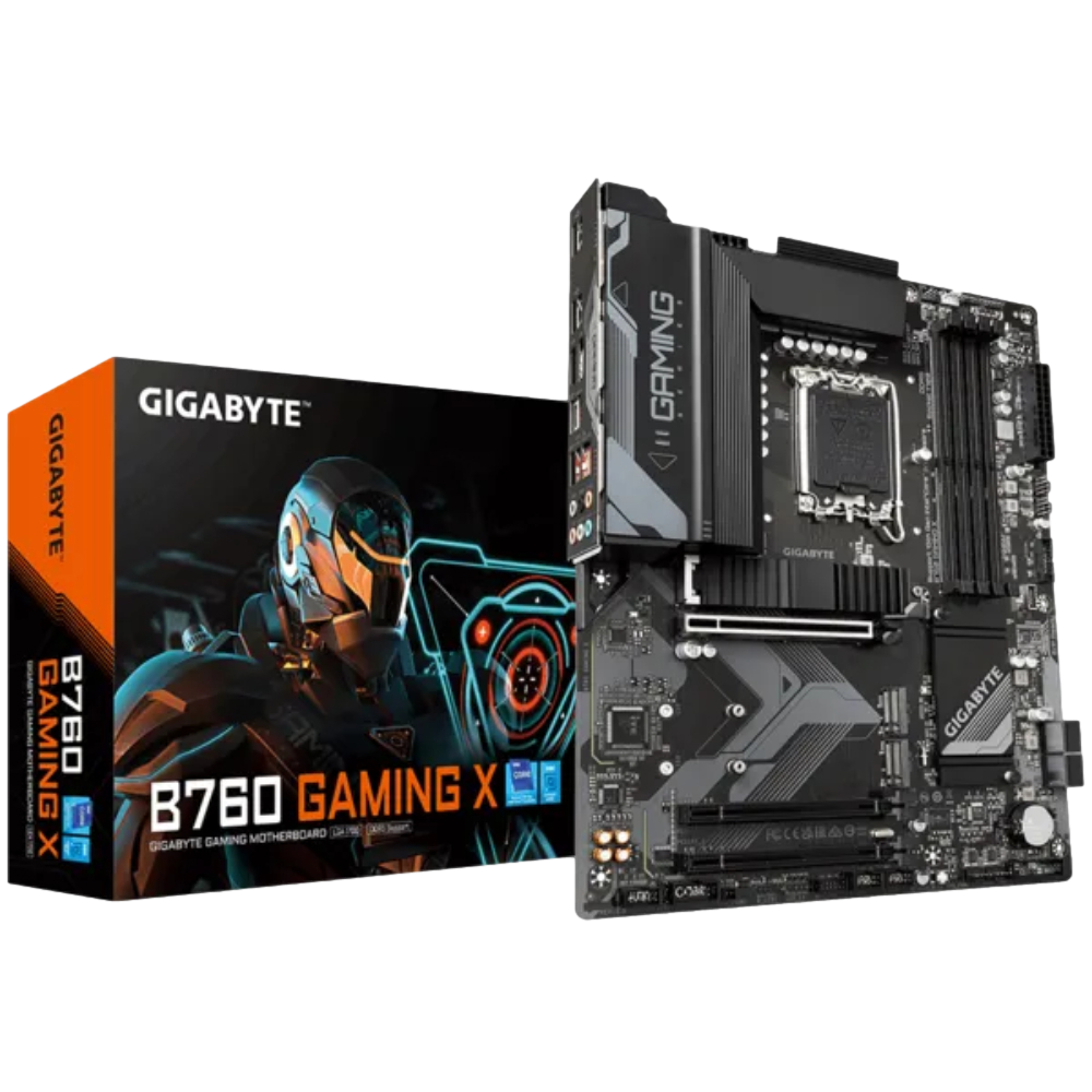 GIGABYTE B760 GAMING X 7600MHz(OC) DDR5 Soket 1700 M.2 HDMI DP ATX Anakart görsel 1