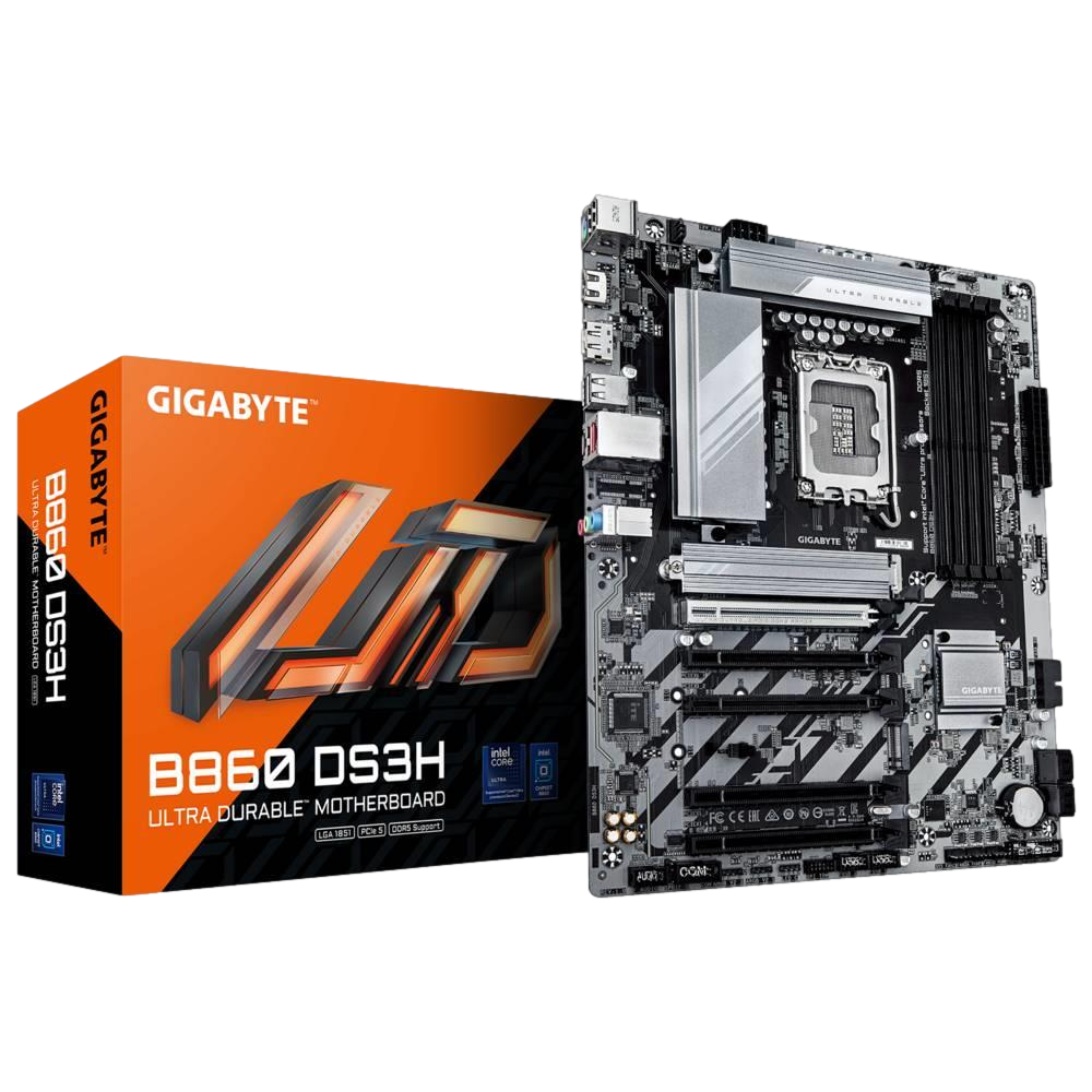 GIGABYTE B860 DS3H 9066MHz OC DDR5 Soket 1851 M.2 HDMI DP ATX Anakart görsel 1