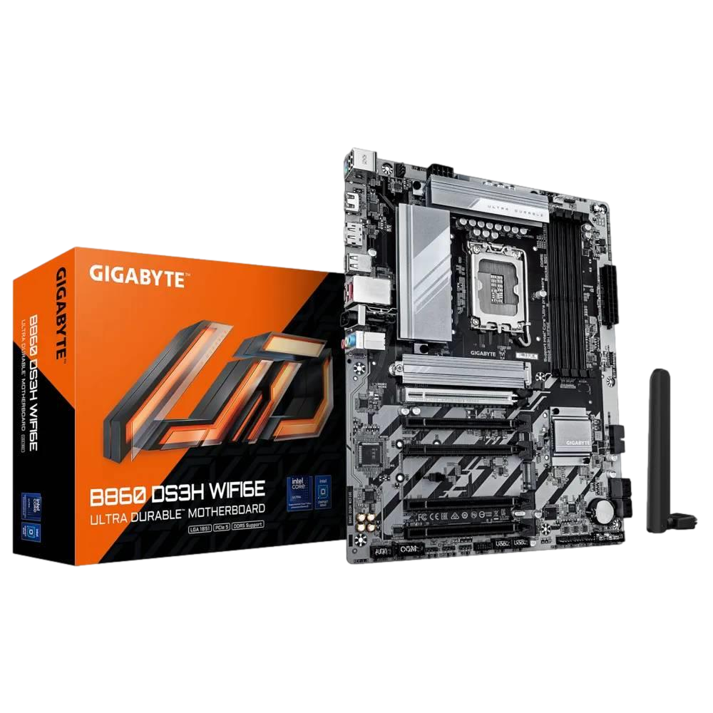 GIGABYTE B860 DS3H WIFI6E 9066MHz OC DDR5 Soket 1851 M.2 HDMI DP ATX Anakart görsel 1