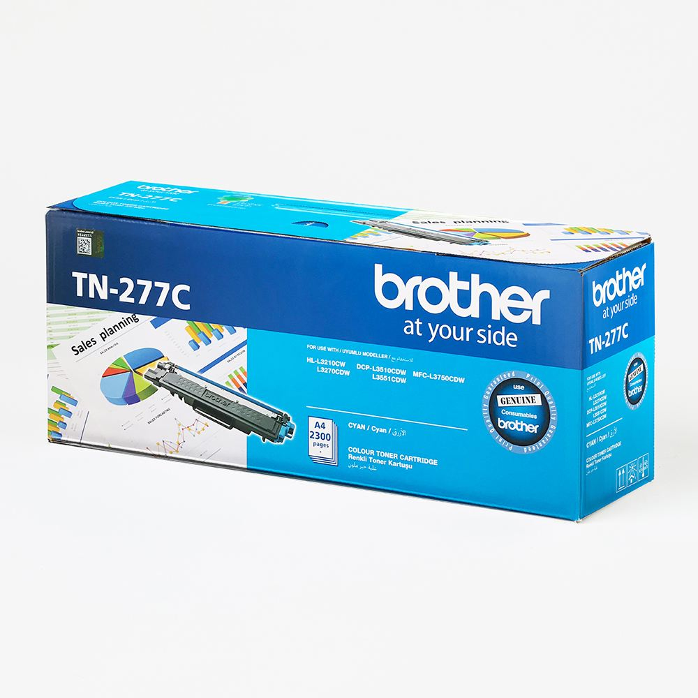 Brother TN-277C 2300 Sayfa Mavi Lazer Toner