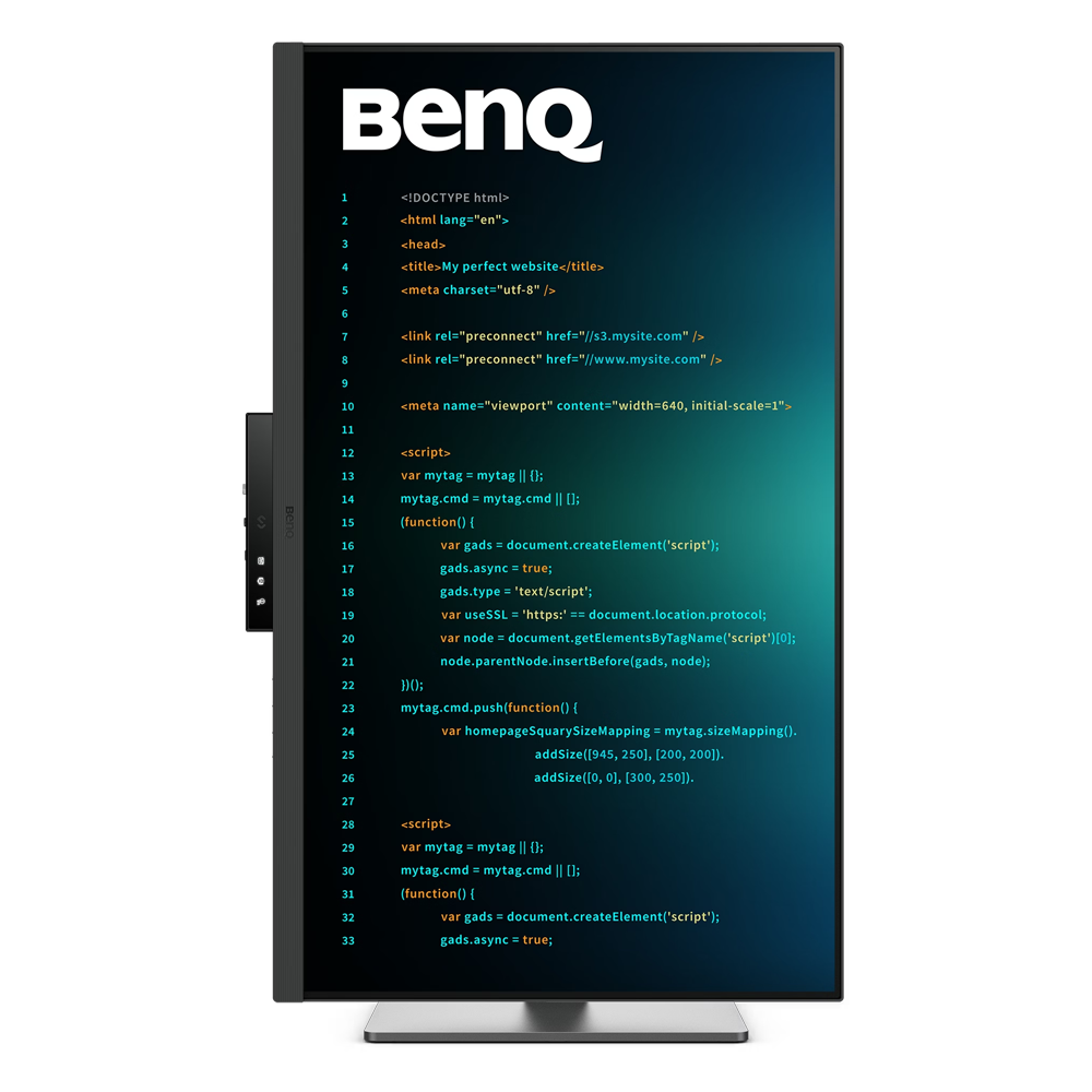 BenQ 32" RD320U 60Hz 5ms HDMI DP USB-C HDR10 Pivot UHD IPS Monitör