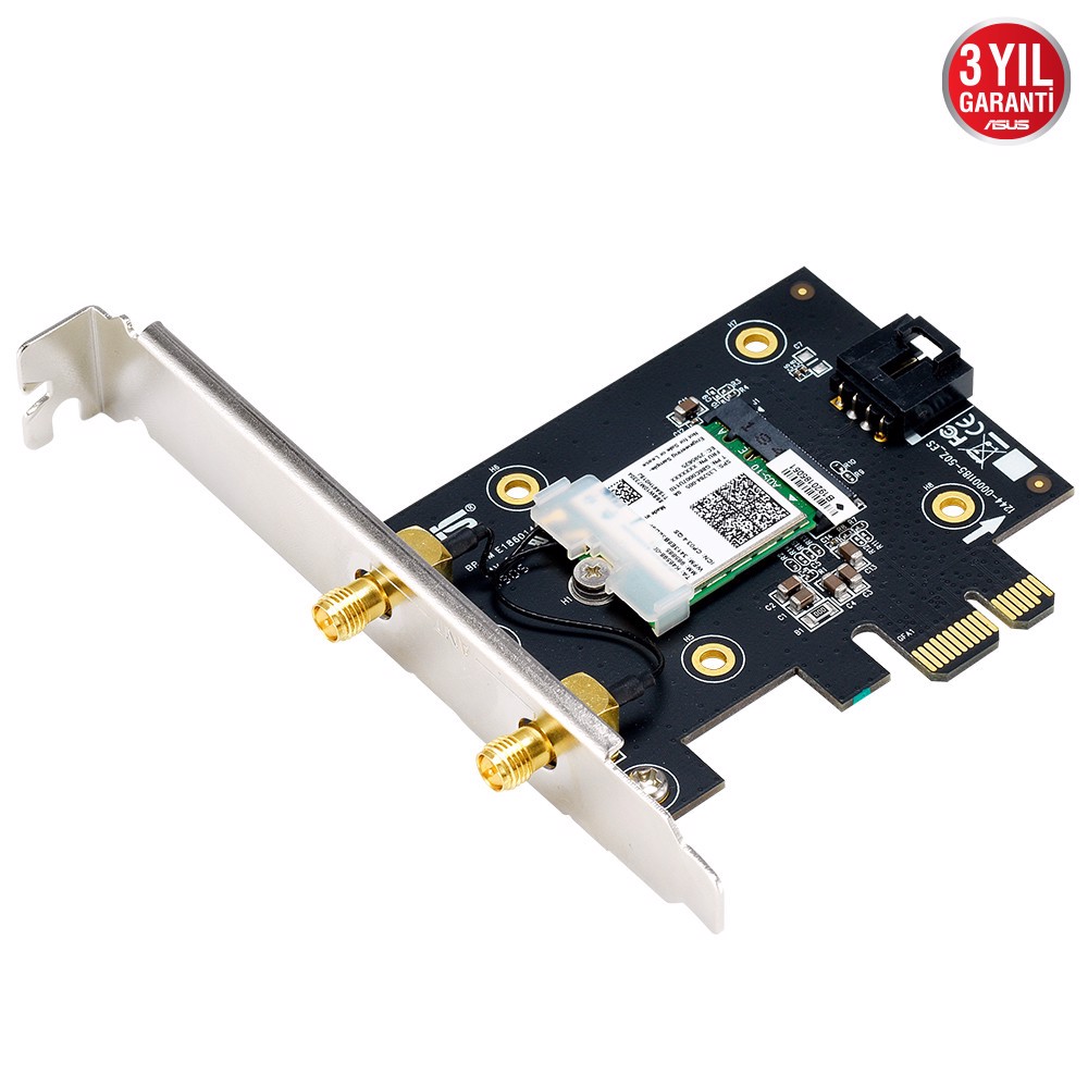 ASUS PCE-AX3000 WIFI6 DualBand Gaming Kablosuz PCIE Bluetooth Adaptör