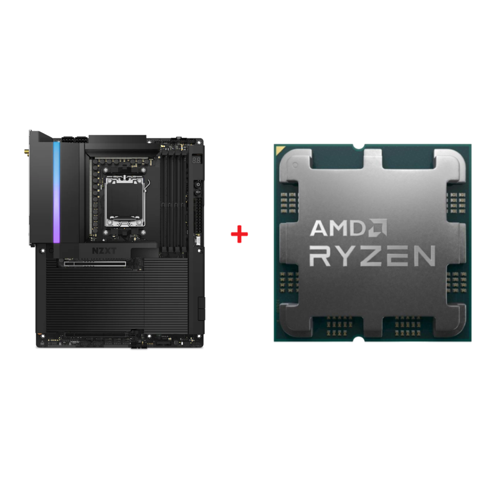 NZXT N9 X870E Anakart + AMD Ryzen 7 9800X3D İşlemci Bundle Paket